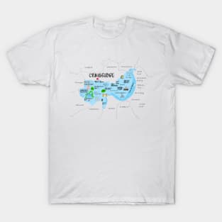 map of cambridge mass T-Shirt